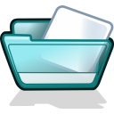 folder cyan Icon