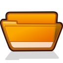 folder orange open Icon