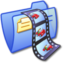 Folder Blue Video 1 Icon
