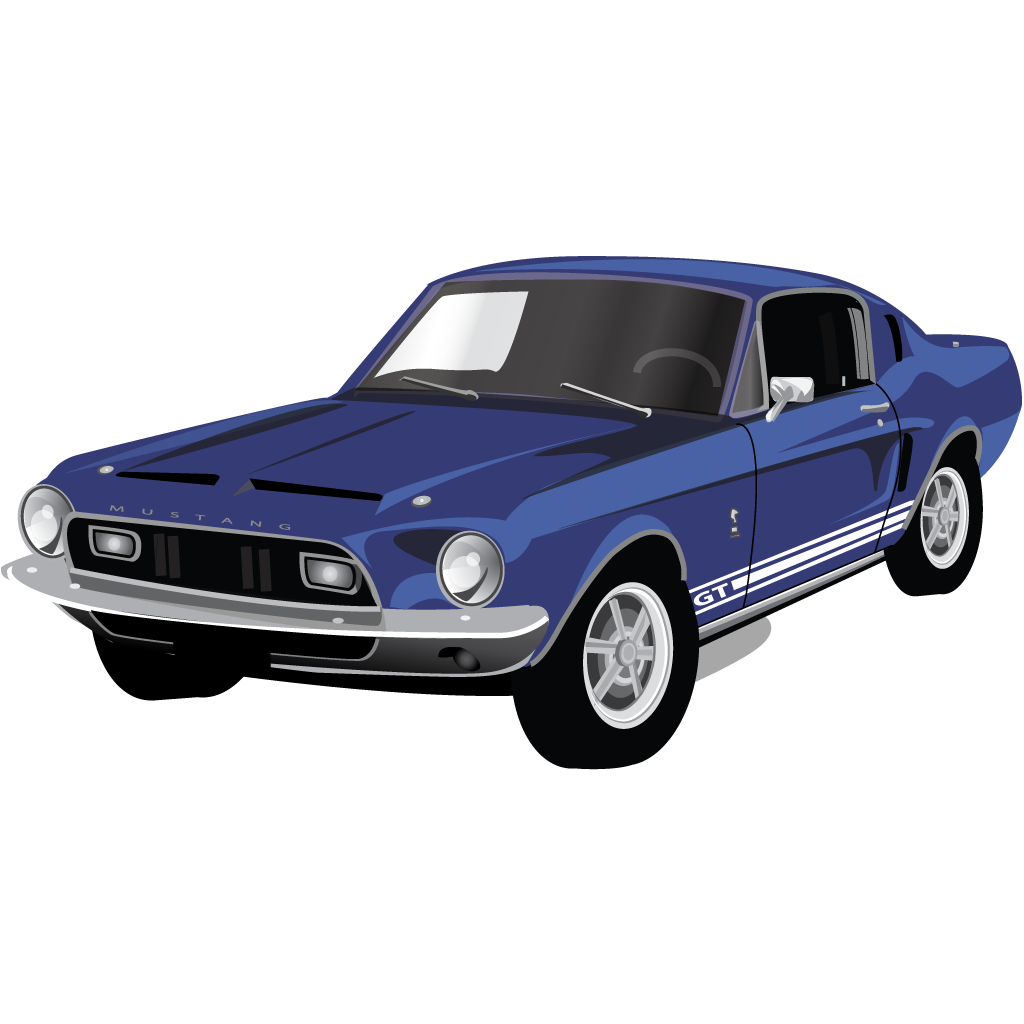 Muscle Car Mustang GT Icon