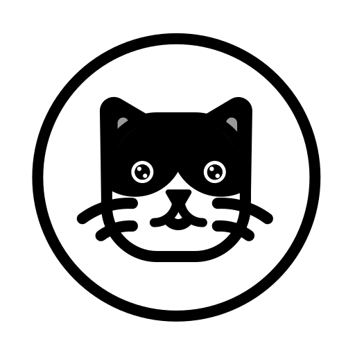 Black cat Sheriff Icon