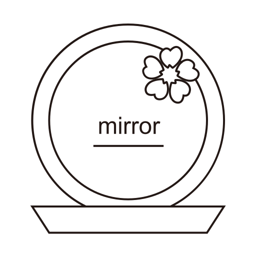 Cosmetics - vanity mirror Icon