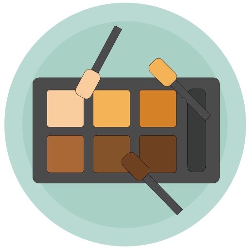 Cosmetics - powder box -cosmetics Icon