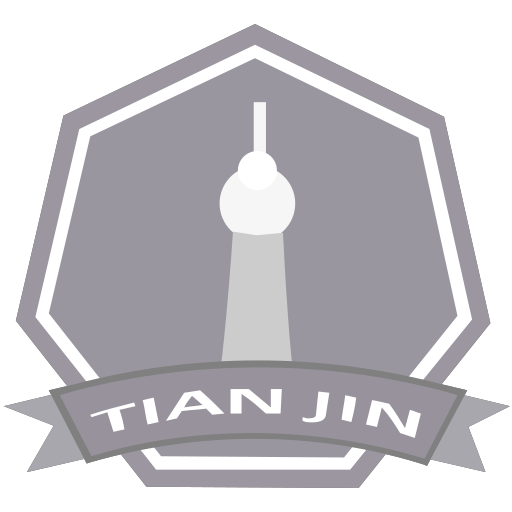 Black and white Tianjin cumulative mileage achievement Icon Icon