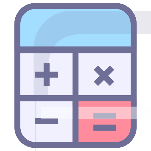 Count, statistics, total, calculator, accounting Icon