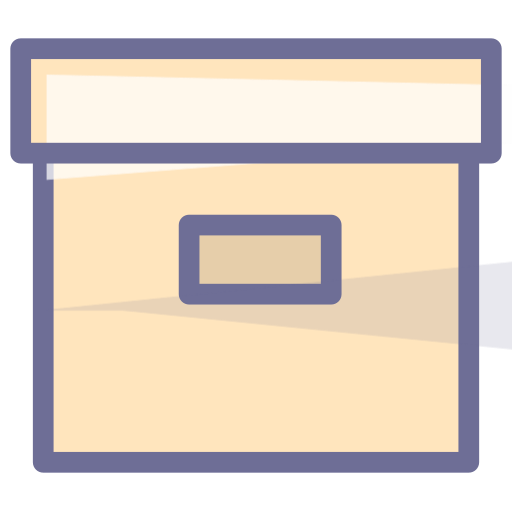 Storage box, storage box, carton Icon
