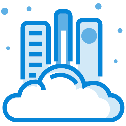 Cloud service, cloud storage, cloud, server Icon
