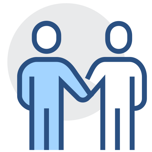 Cooperation, handshake, joint venture Icon
