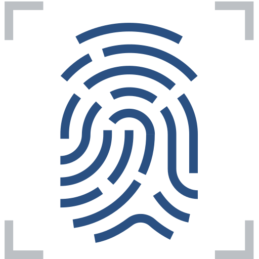 Fingerprint, scan, fingerprint identification Icon