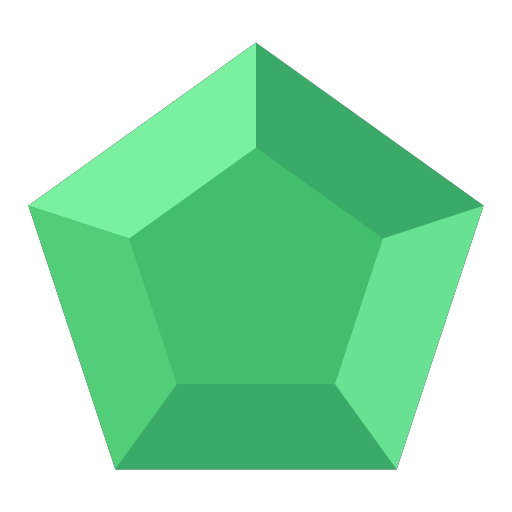 Pentagonal gem Icon