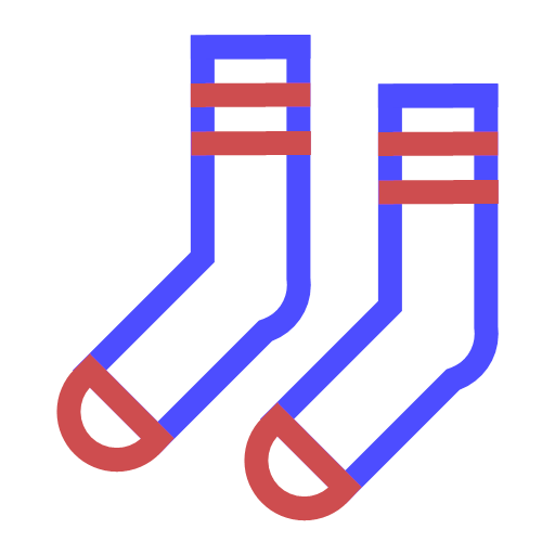 Multicolor linear socks Icon
