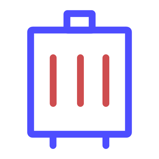 Suitcase - Multicolor linear Icon