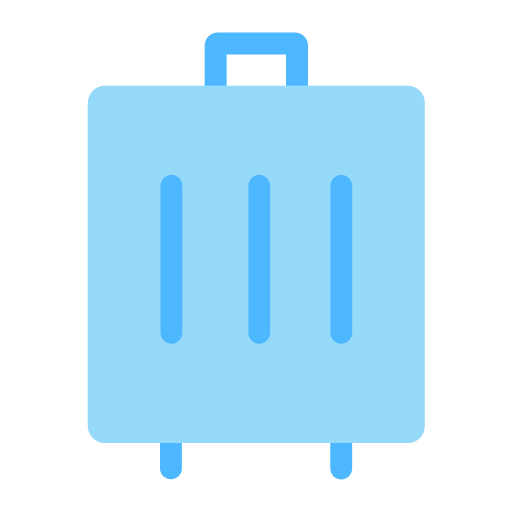 Suitcases - multicolored Icon