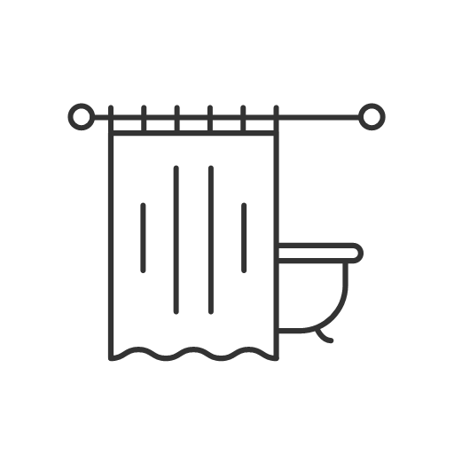 Shower curtain Icon