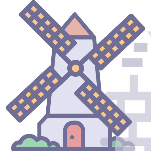 Windmill, architecture Icon