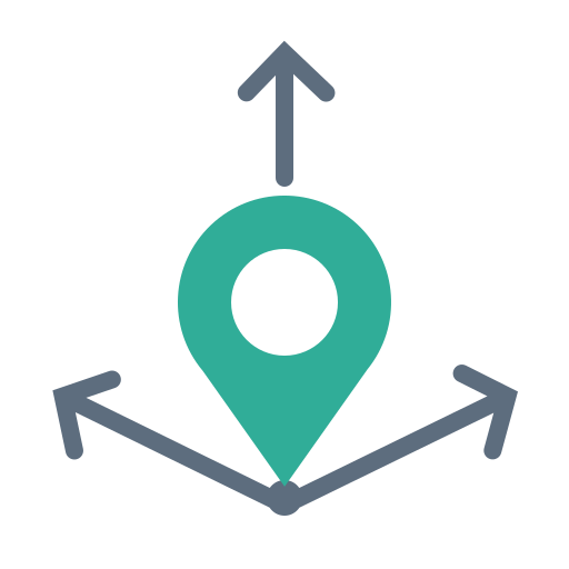Coordinate positioning Icon