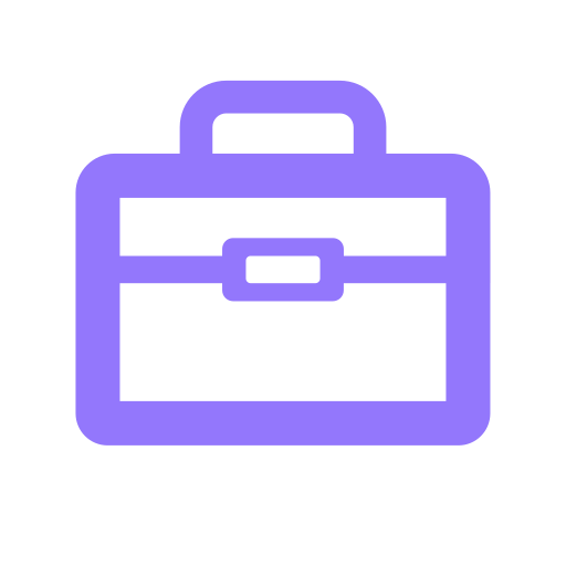 Linear work briefcase toolbox Icon
