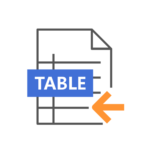 Table insertion Icon