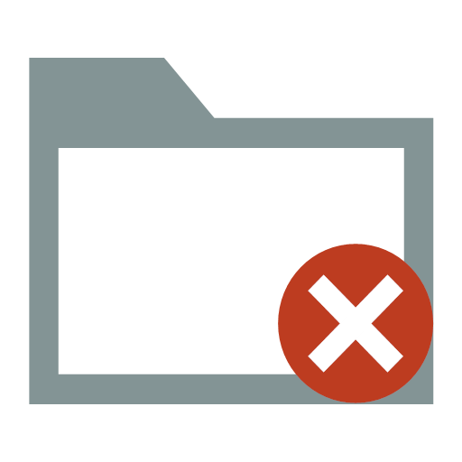 remove folders Icon
