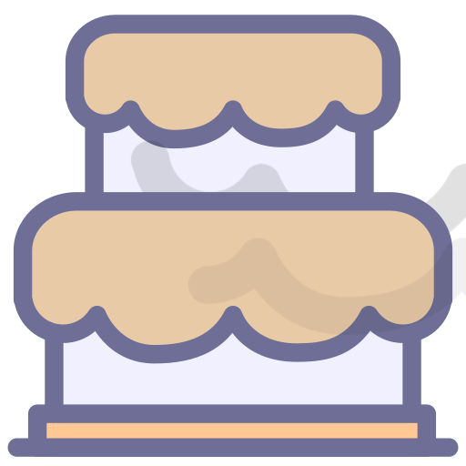 Cake, birthday cake, cake, delicious food Icon