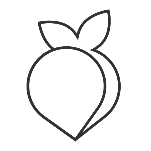Peach - linear-12 Icon