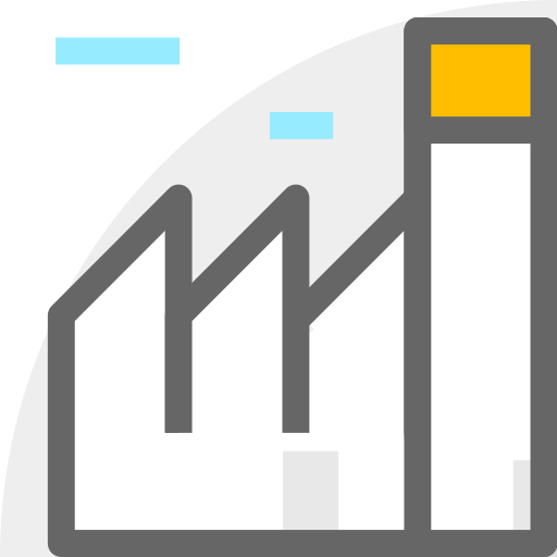 Pharmaceutical factory, factory, production Icon