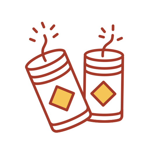 Firecrackers - wireframe Icon