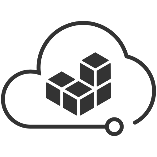 Cloud storage big data Icon