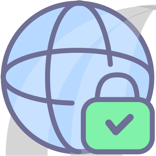 Secure network, website, encrypted network, SSL Icon