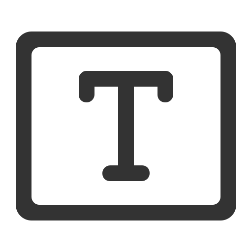 Symbol text Icon