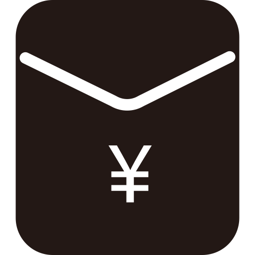 Red envelope color block Icon Icon