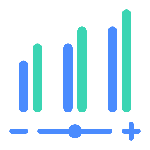 Scalable multi series histogram Icon