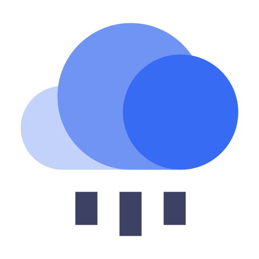 Cloud below cloud Icon