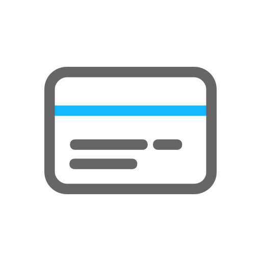 Paid in bank card Icon