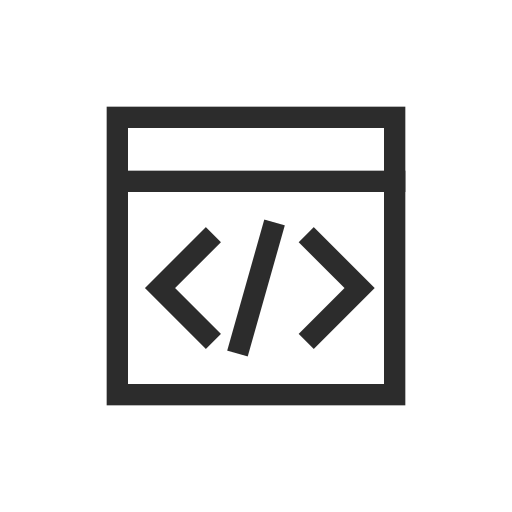 HTML source code Icon