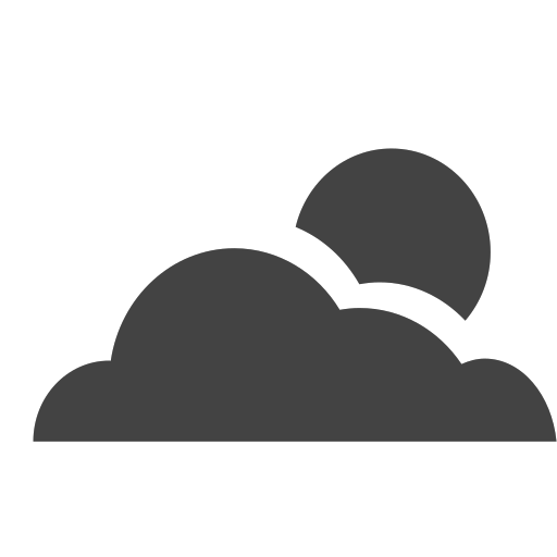 si-glyph-cloud-sun Icon