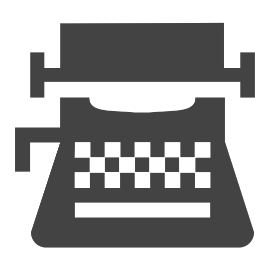 si-glyph-typewriter Icon
