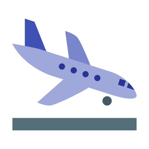 Airplane Landing Icon