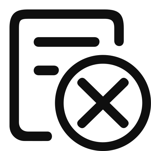 Reject merge request Icon