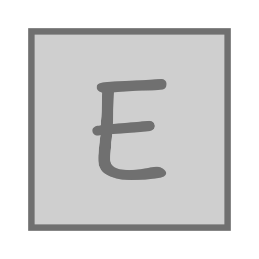 E_ square_ Letter e Icon