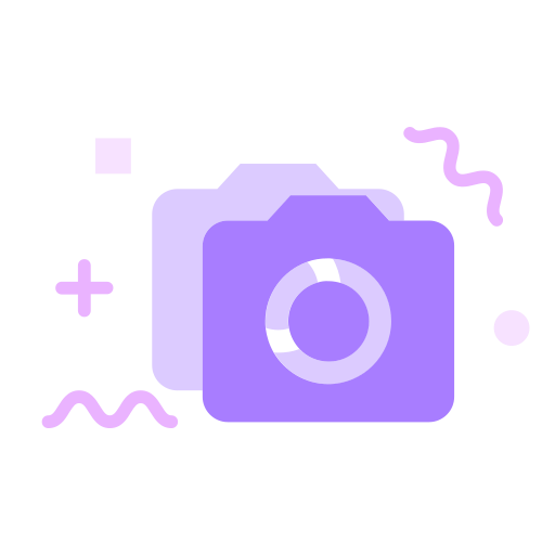 MBE style multi color icon camera Icon
