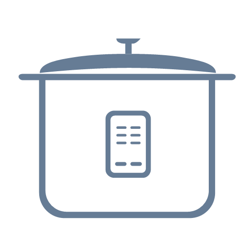 Daily household appliances electric rice cooker Icon