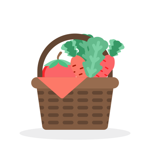 food basket. SVG Icon