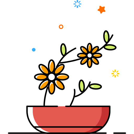 Plant icon Begonia flower Icon
