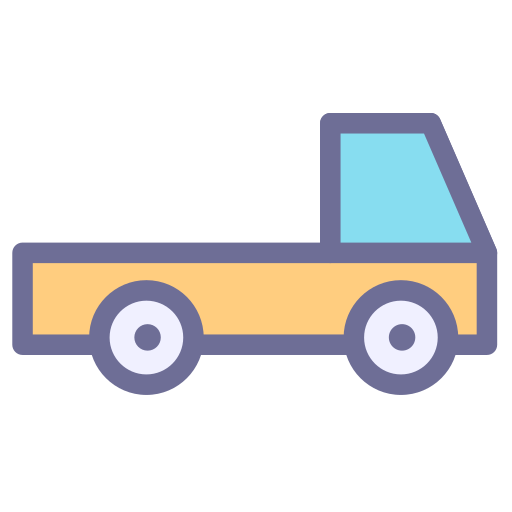 Pickup truck, transportation Icon