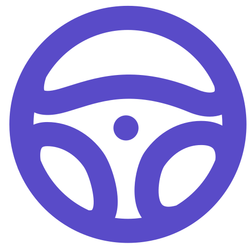 The automobile steering wheel Icon