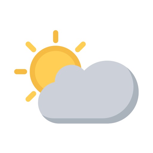 Sun - cloudy - cloudy Icon