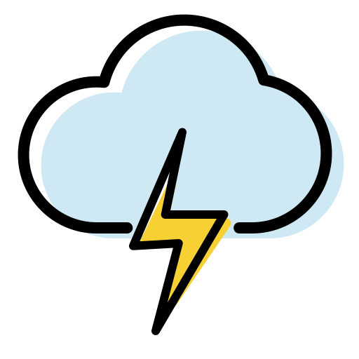 Weather icon lightning Icon