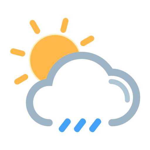 Solar rain - day Icon