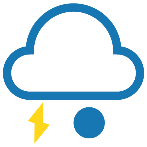 Weather - thunderstorms with hail Icon